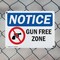 Signmission Gun Free Zone, 10 in W x Rectangle, Plastic OS-2PACK-NS-P-710-L-15756 - alternate 3